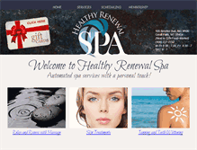 Tablet Screenshot of healthyrenewalspa.com
